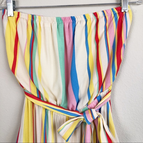 VICI Strapless Striped Pant Romper Jumpsuit, Med - Picture 3 of 12